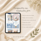 Fully editable Canva bachelorette website template with customizable text, photos, fonts, colours, and event details.