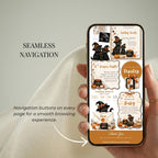 Mobile-friendly A Baby Is Brewing baby shower website with simple navigation and RSVP access.