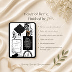 Luxury wedding website template with envelope opening experience and RSVP page