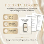 Free detailed guide for editing, downloading, and sharing video invitations with Canva.