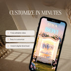 Responsive animated gender reveal video optimized for phones.