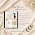 Wedding details page with ceremony reception and travel information