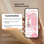 Editable Cielito Lindo girl baby shower website customized with your own wording and photos.