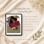Elegant sage green wedding website template for modern couples