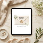 Editable Canva save the date wedding website template with RSVP functionality