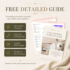 Overview of the editable Canva housewarming website template features and customization options.