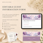 Wedding RSVP website with integrated online guest response collection.