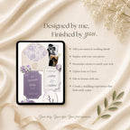 Fully editable Canva wedding website template allowing customization of photos, fonts, colors and details