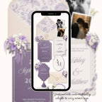 Mobile-friendly wedding website template automatically adapting to phones, tablets and desktop screens