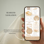 Mobile-friendly Little Dumpling baby shower website with simple navigation and RSVP access.