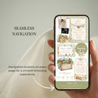 Mobile-friendly Locally Grown baby shower website with simple navigation and RSVP access.