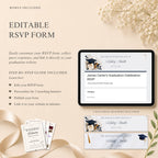 Graduation RSVP website with integrated online guest response collection.