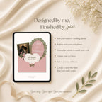Editable guest information form included with matching banners for the save the date wedding website.