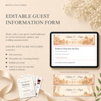 Indian wedding save the date website template displayed on mobile devices