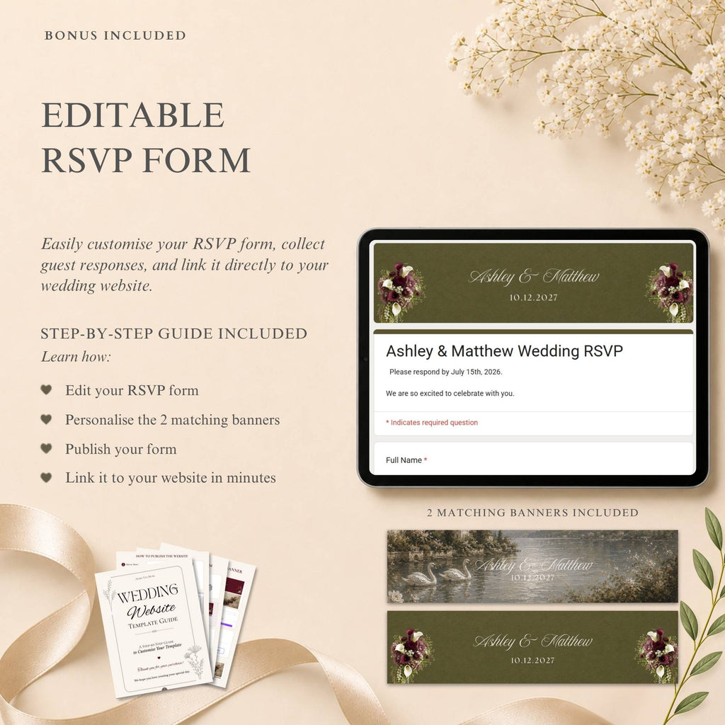 Interactive passport opening page for destination wedding website template