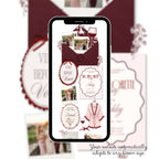 Easy navigation layout allowing guests to access event details, accommodations and RSVP information.
