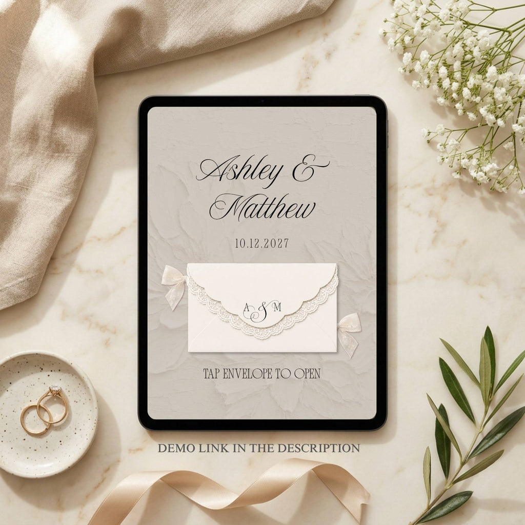 Fully editable Canva wedding website template