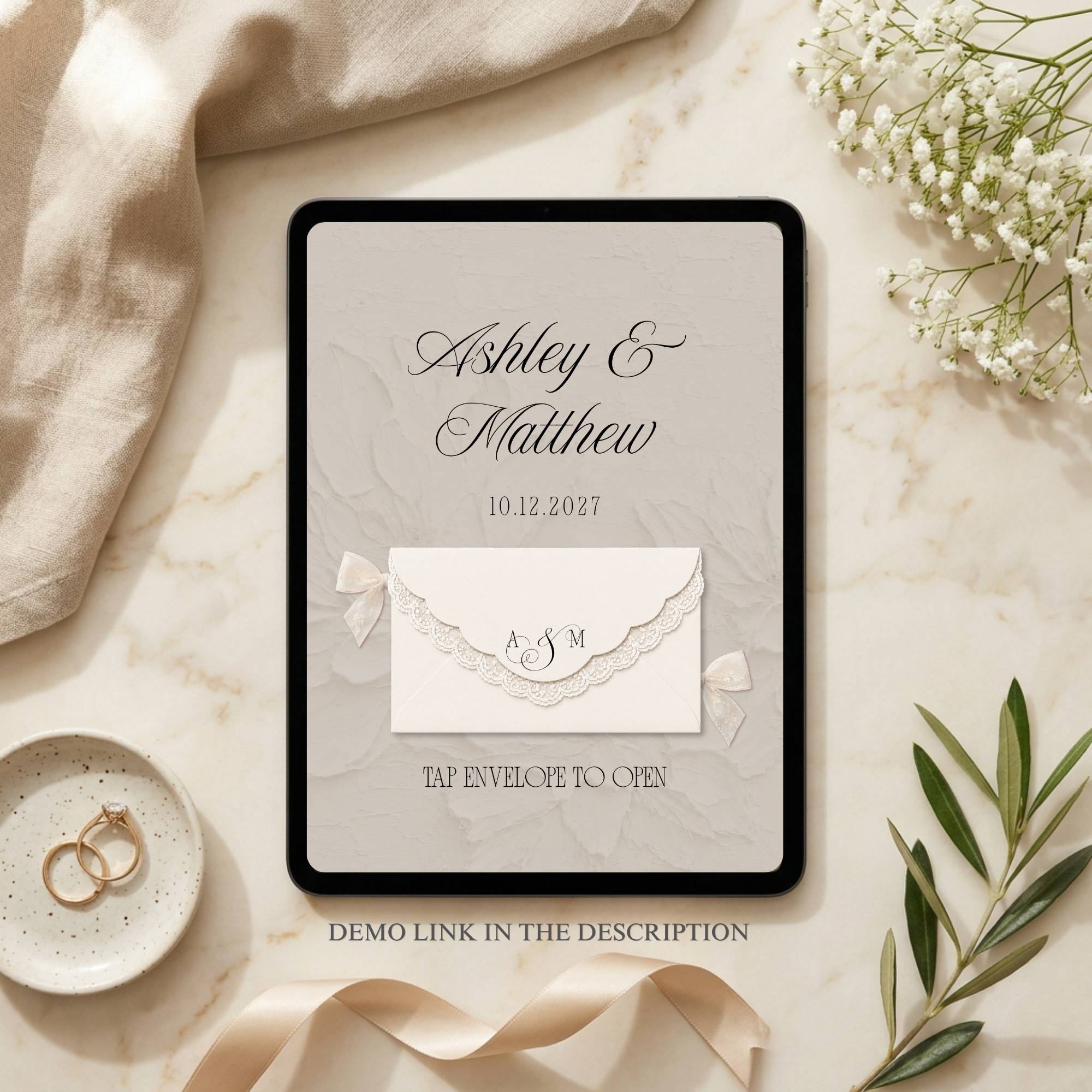 Fully editable Canva wedding website template