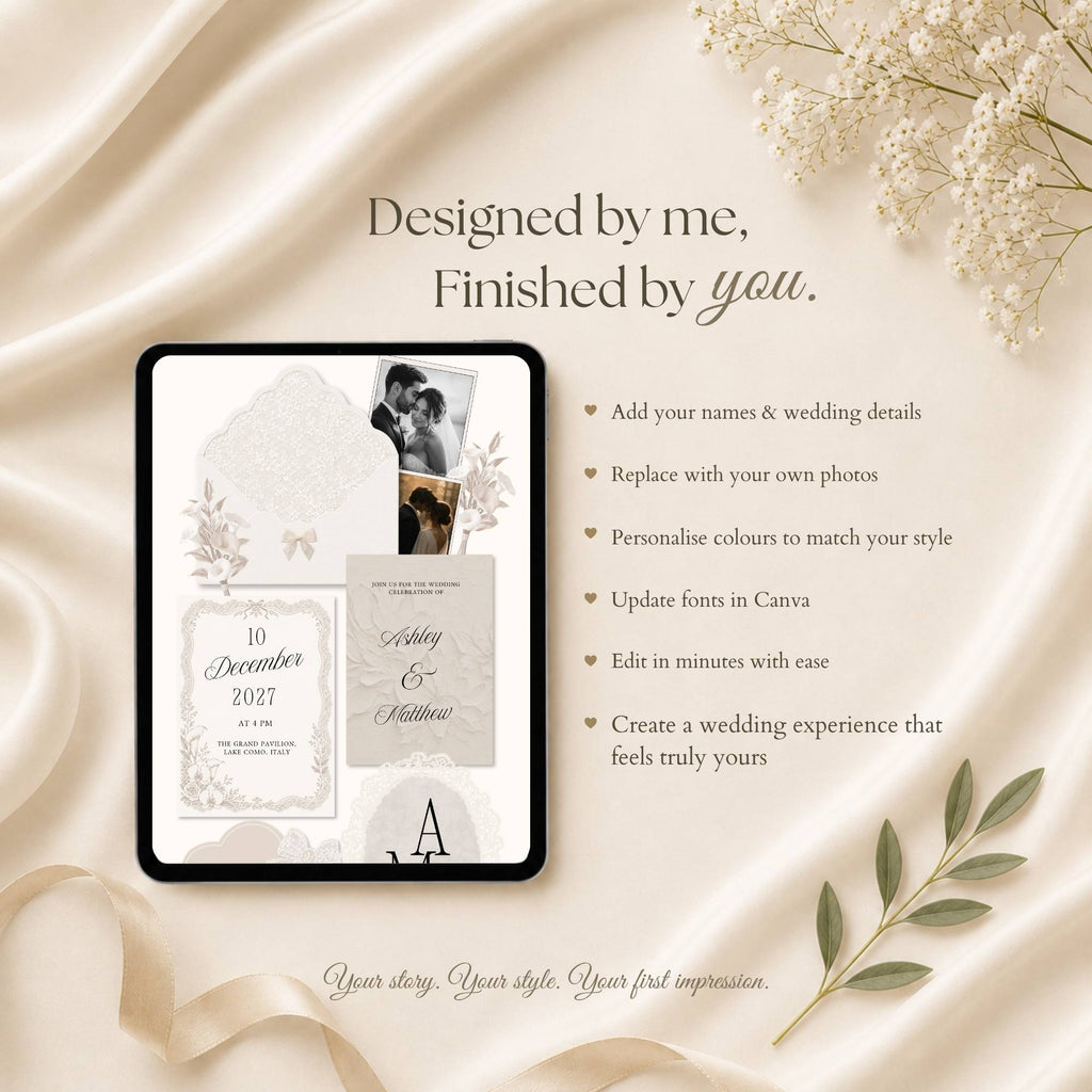 Google Forms RSVP template included with wedding website